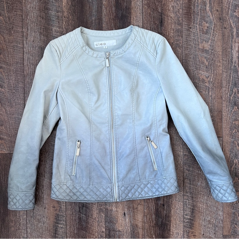 Faux leather jacket